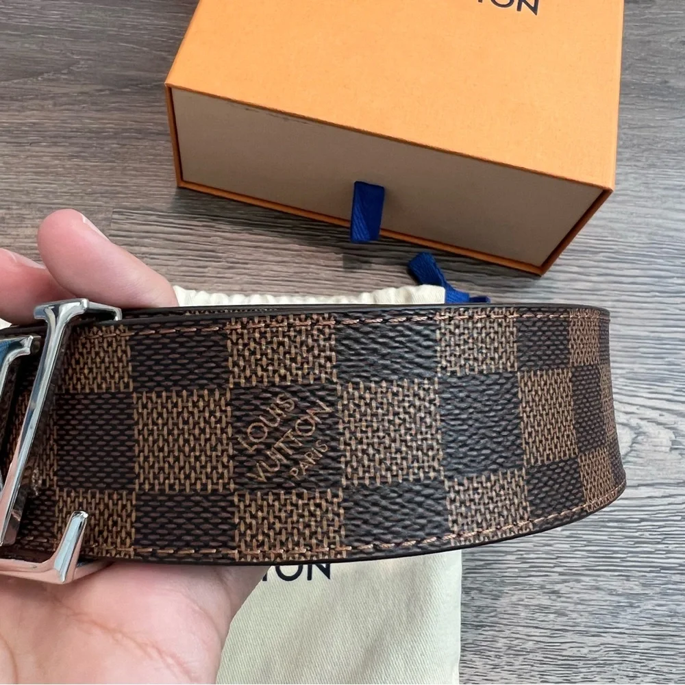 Louis Vuitton Initiales 40mm Reversible Belt 90cm 36 Monogram Checkered Damier - Picture 4 of 10